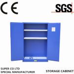 Blue Chemical Liquid Sulfuric Corrosive Storage Cabinet With 2 Doors