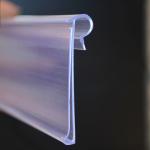 Transparent Shelving Accessories Plastic Price Tag Holder 1200mm 900mm 700mm