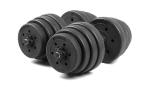 China manufacturer cement mixtures pvc dumbbell set 10kg 20kg 30kg 40kg