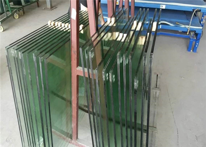 Commercial Building 10mm Laminated Glass , Clear / Colored Decorative Laminated Glass