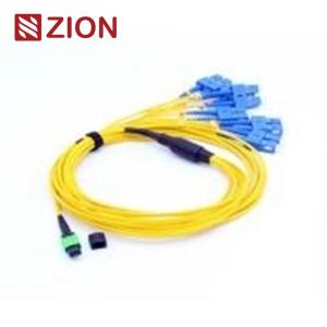 China 12 Fibers MPO To LC Singlemode Fiber Optic MPO-LC 2.0mm Straight Harness Cables wholesale