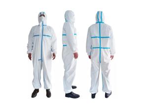 China White Medical Protective Clothing , Medical Coverall Suit For Hospitals wholesale