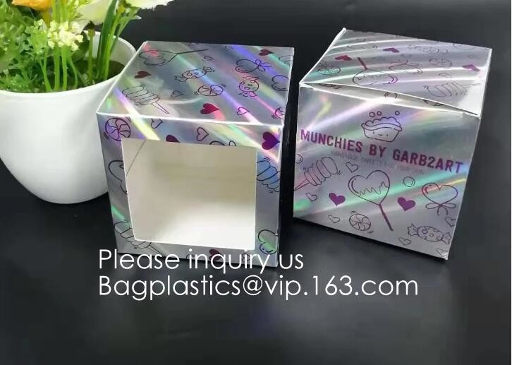 Bagease pack Holographic Film Resealable Zipper Bag Grip Seal Laminated Plastic Bag Shiny Cosmetic packaging jewelry