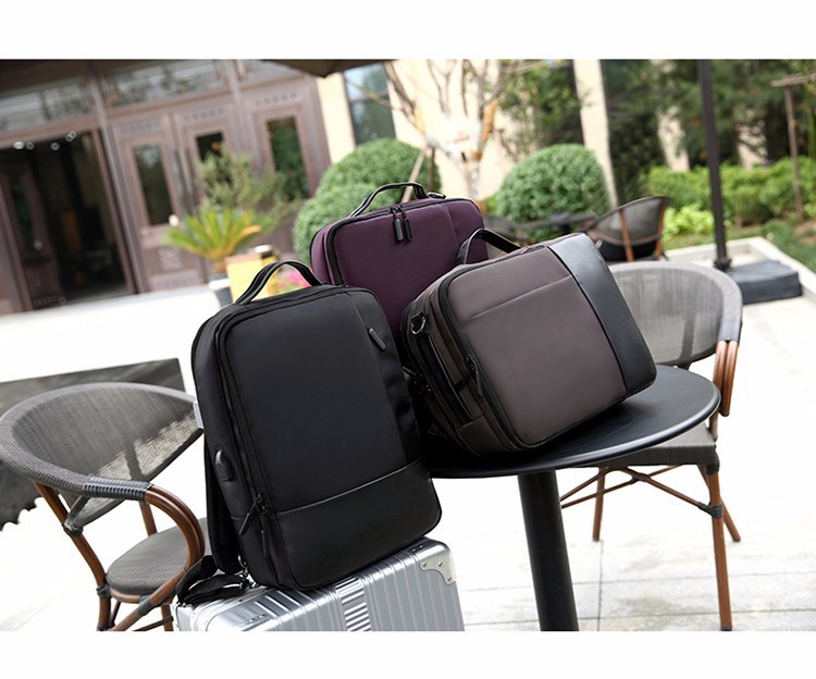 Large capacity travel mochilas crossbody notebook backpack unisex waterproof 15.6'' convertable laptop bag