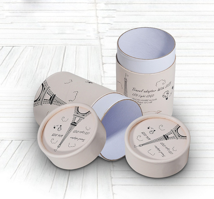 Custom printed round packaging gift cardboard paper tube box