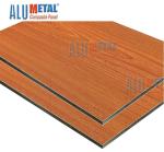 1500 X 4000mm NANO Coated Wooden Bond Aluminium Composite Panel 6mm