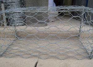China Flood Control 2X1X1m 2.7mm Pvc Coated Gabion Baskets wholesale
