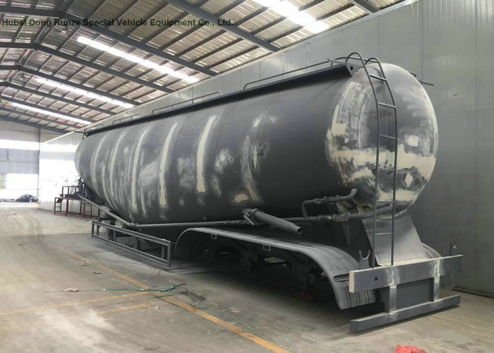 V Type Tank Semi Trailer 50 - 55 M3 , Dry Bulk Cement Trailers Heavy Duty