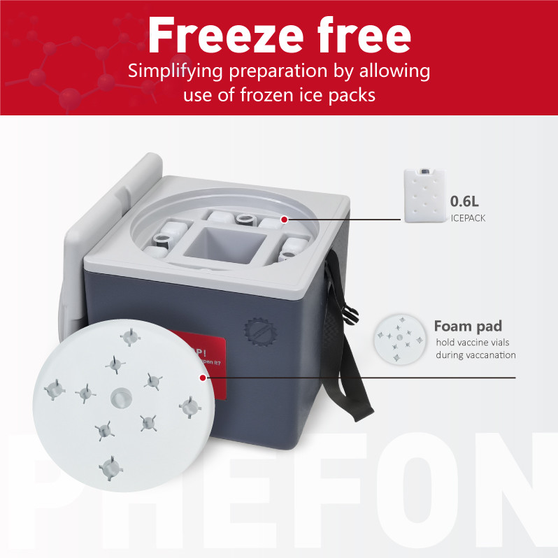 Qualified Portable Vaccine Carrier Ice Cooler Box For Cold Chain Storage