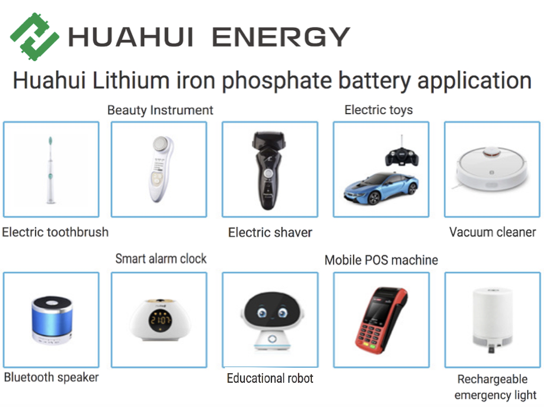 Huahui Rechargeable Battery Cell HFC1345 3.2V 360mAh Lifepo4 Lithium Battery