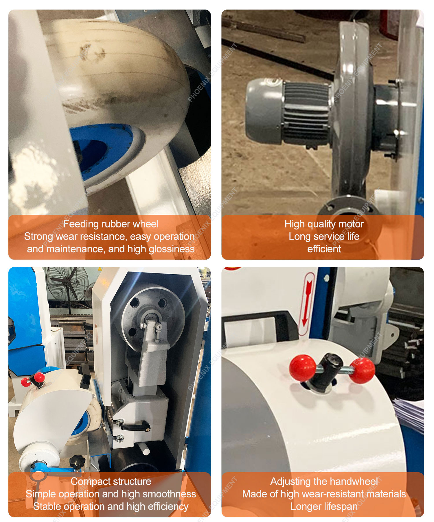 Round Bar Sanding Machine for Shovel Handle Rod in Advanced Woodworking Machinery