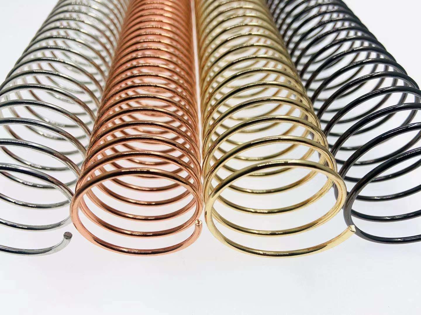 CPST Approval 38.6mm Metal Spiral Binding Coils For Calendar