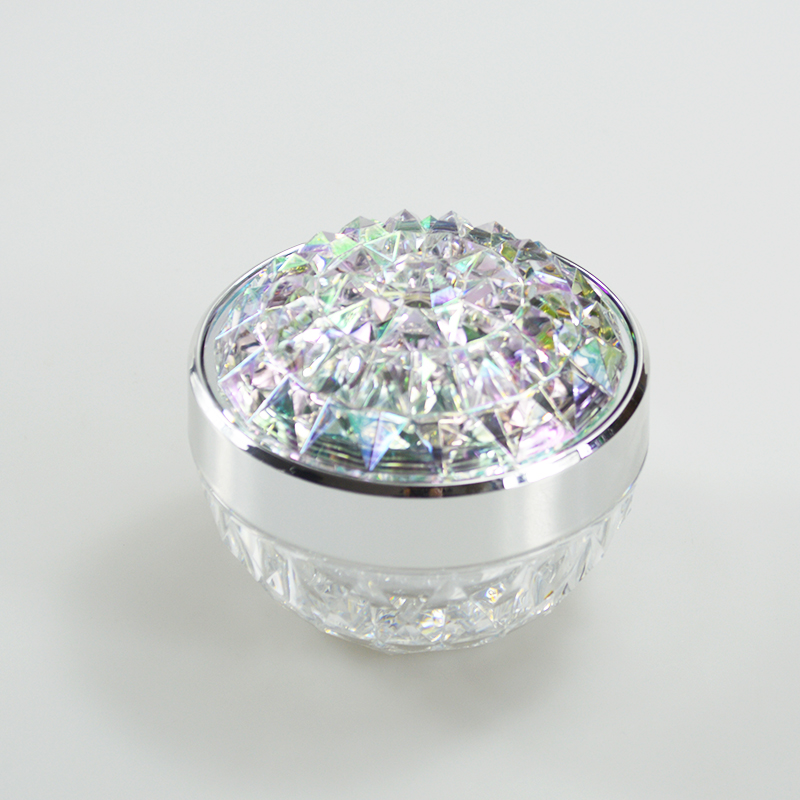 Style Luxury Empty 50g Acrylic Cosmetic Jar Shiny Cream Jar for SKIN CARE