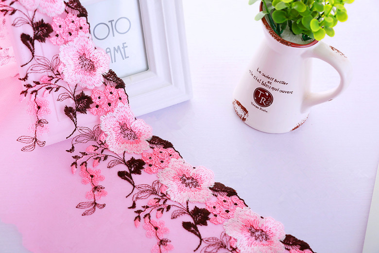 Plum-Blossom Embroidery Edge for Cloth Dolls/Pajamas Lace Border