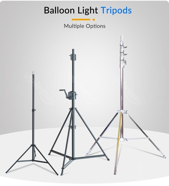 Versatile Portable Work Light 700Watt Balloon LED Light Tower For Road Maintenance