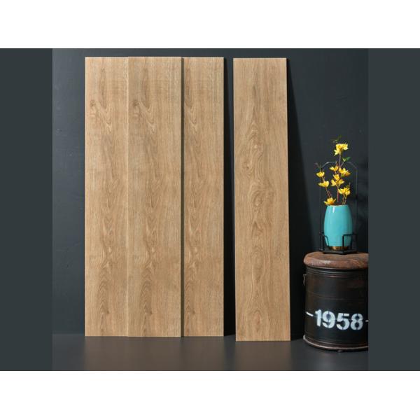 China 250x1500mm Cream Wooden Porcelain Tile 9.5mm Thickness wholesale