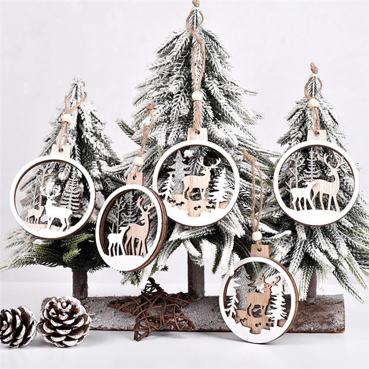 Factory Supply Christmas Tree Hanging Ornaments Christmas Decoration Ornament With Snowflake Christmas tree ornament