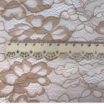 Yellow Lilac Flowers Embroidered Mesh Lace Fabric 150cm width