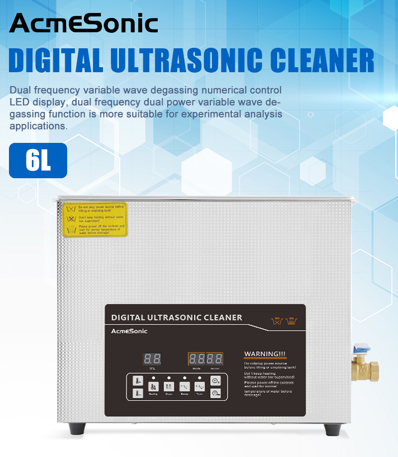180W Dual Frequency Ultrasonic Cleaner 220V Adjustable Ultrasonic Cleaner