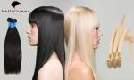 Fashion natural and golden Straight European Weft Hair Extensions Grade 6A