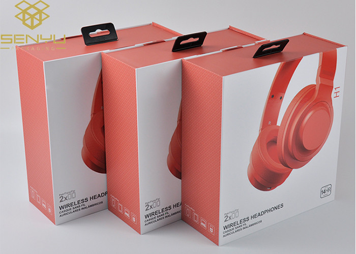Headphone Package Box Custom Made Clear Folding Carton Supply