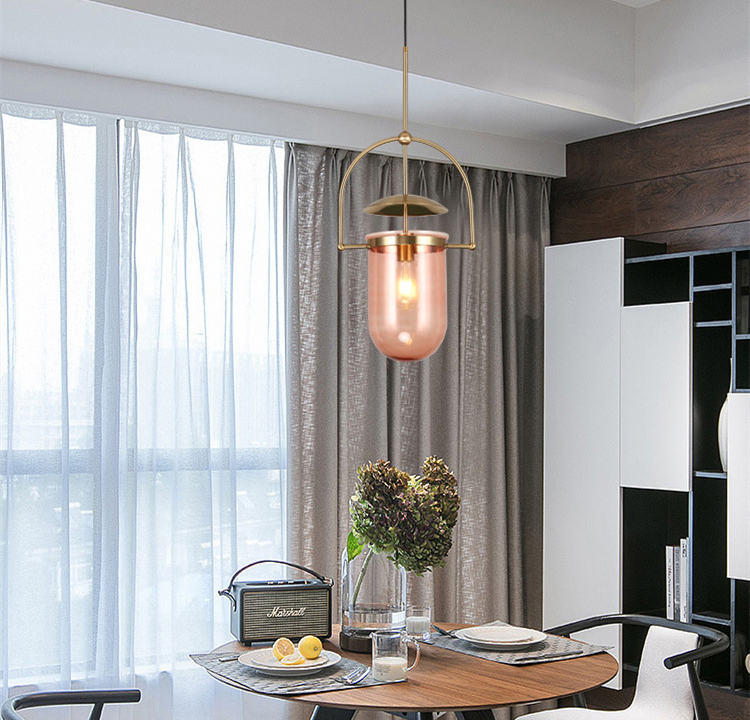 Postmodern Led Pendant Lights Designer Glass Hanglamp For Living Room Bedroom Study Bar Glass Decor Lamp(WH-GP-166)