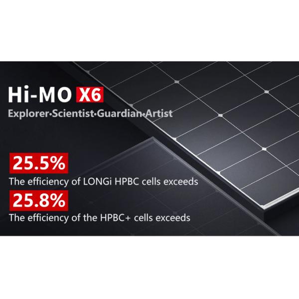 Hi Mo X6 LONGi PV Modules LR5-54HTB 415W Zonnepanelen HPBC Longi All Black