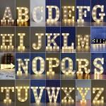 Stainless Steel LED Marquee Love Letters for Wedding Decor Lights Perfect
