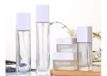 Smooth Neck Clear Empty Cosmetic Bottles 100ml Glass Lotion Bottle
