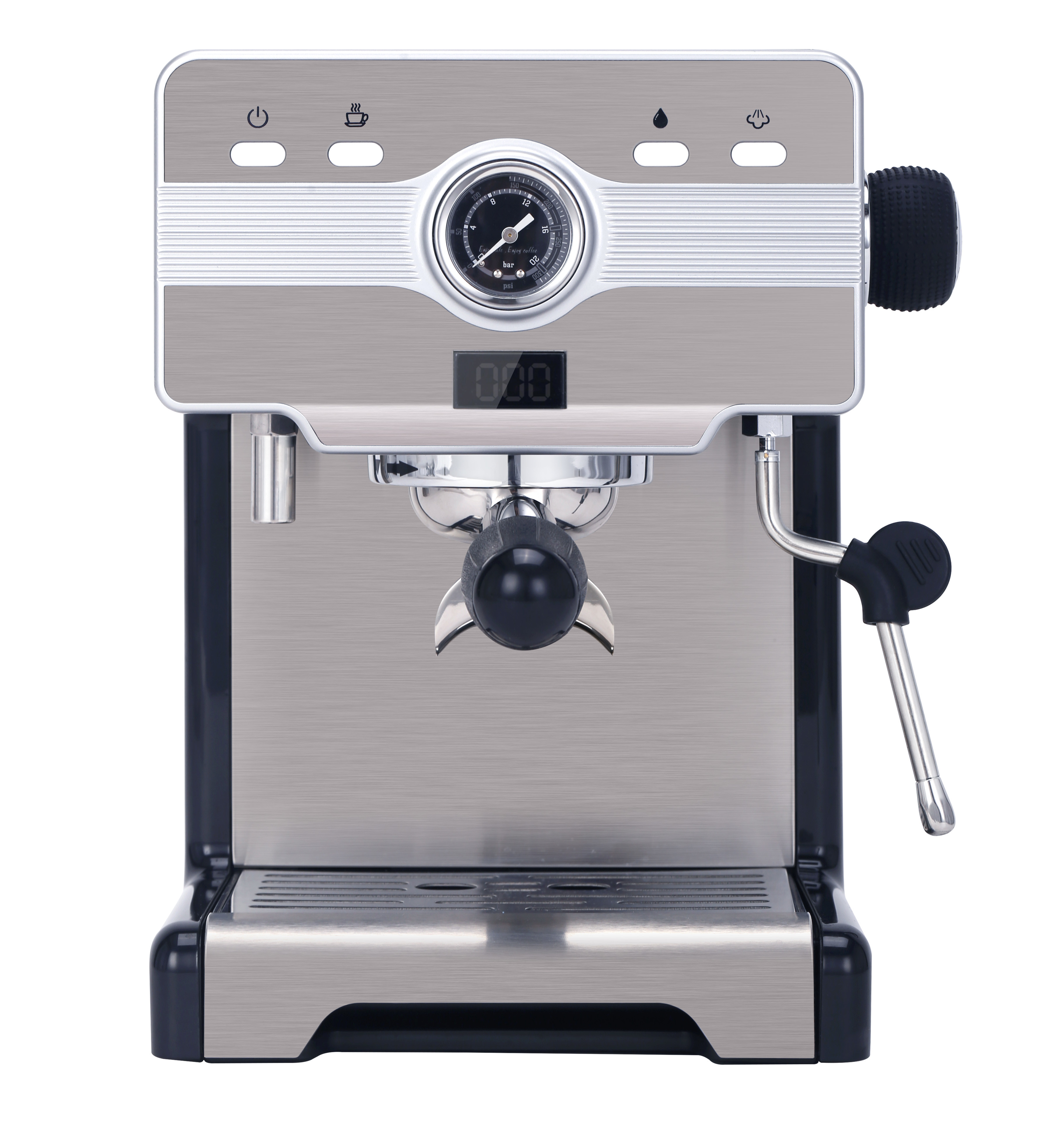 1850W Household Coffee Machine 500ml 1.7L Removeable Water Tank 15 Bar Coffee Machine