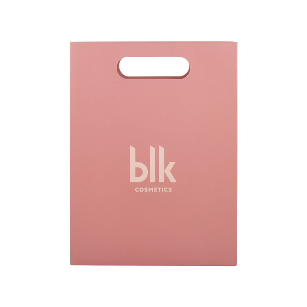 Bio - Degradable Pink Paper Bags Packaging Clothing With Die Cut Handle