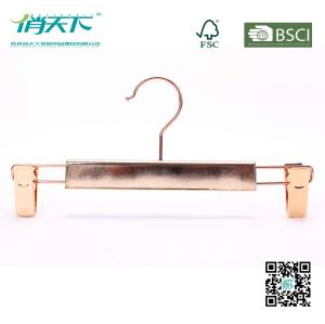 China Betterall Luxury Golden Metal Pants Hanger with Non-slip Clips wholesale