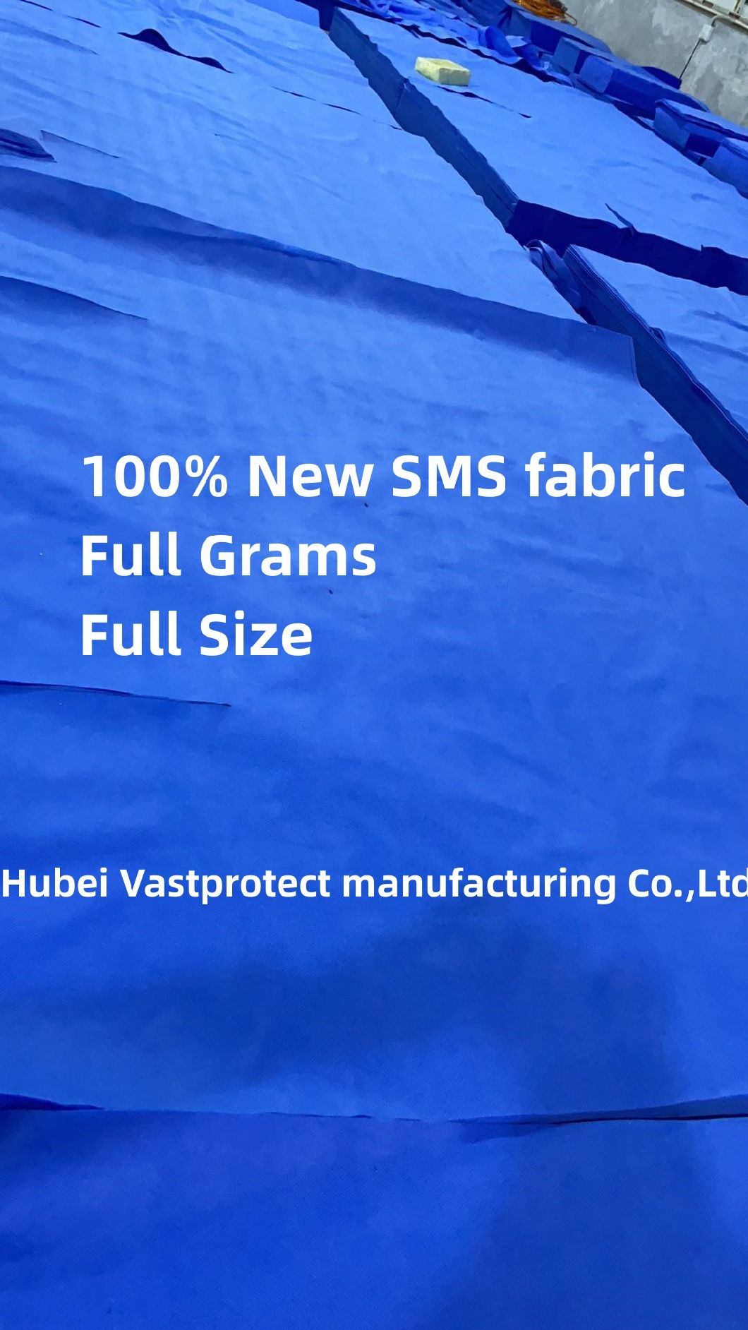 OEM Level3 USA Market Blue/Green/Pink Nonwoven Protective Isolation Gowns
