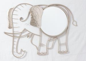 China Living Room Rose Gold Elephant Mirror Wall Decor wholesale