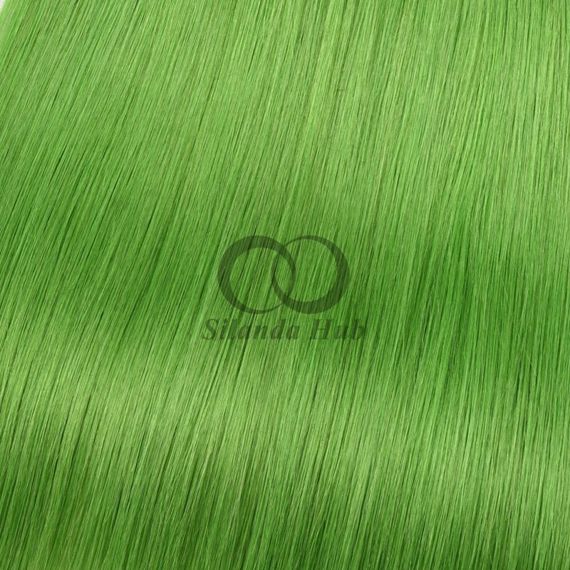 Green Straight Remy Human Hair Bundles Sew In Weave Bundles Brazilian Bundle Deals