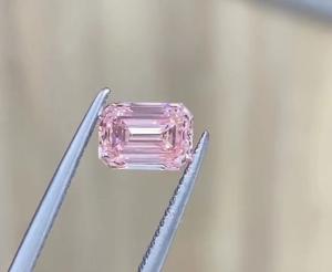 China Emerald Loose Lab Grown Pink Diamonds Engagement Ring IGI Certified wholesale