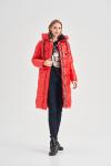 FODARLLOY Warm hooded cotton-padded clothes women slim long down winter jackets