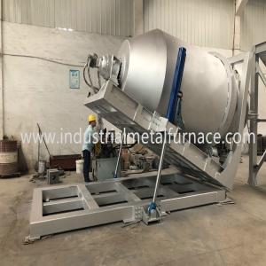 China 4000KG Natural Gas Industrial Copper Metal Melting Furnace Rotary Furnace wholesale