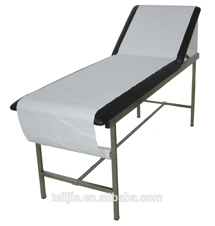 soft ISO13485 10gsm disposable salon bed sheets