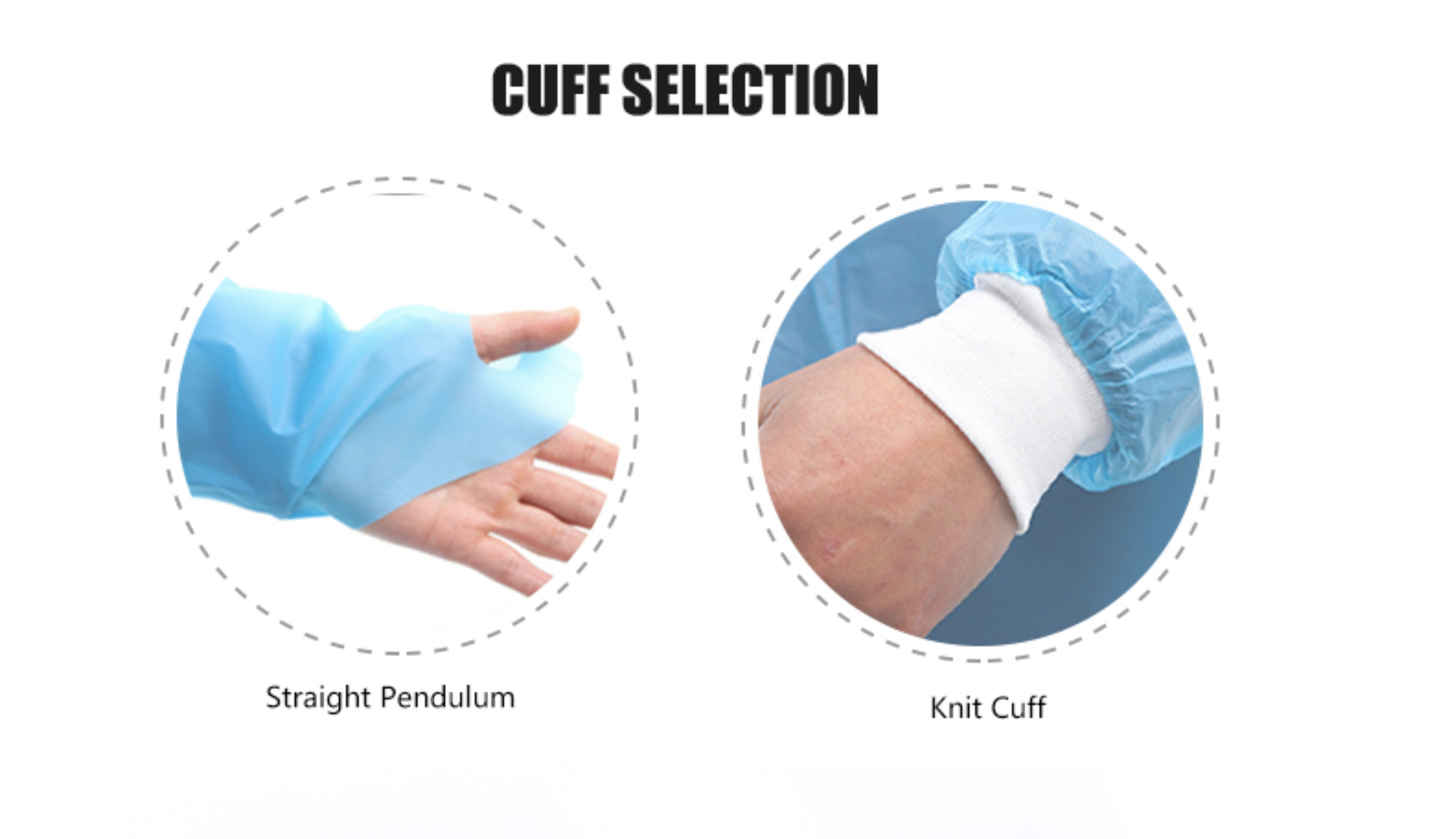 "Thumb Loop CPE Gowns with Tie Closure for Hospitals & Medical Institutions"