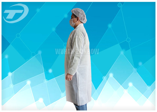 Waterproof Disposable Visitor Coats PE With Different Size , Medical Protective Clothing
