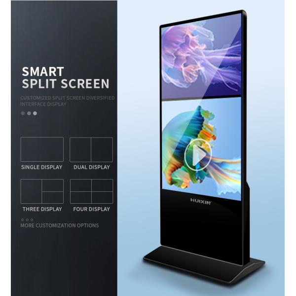 High Brightness Floor Standing Advertising Digital Signage Display Kiosk Digital Signage and Displays