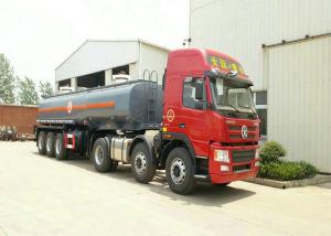 China 3 Axles Spring Suspension Chemical Tanker Truck For 33CBM Sodium Hypochlorite NaOCl wholesale