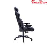Leather Executive Racing Office Chair , Black Racing Style Office Chair