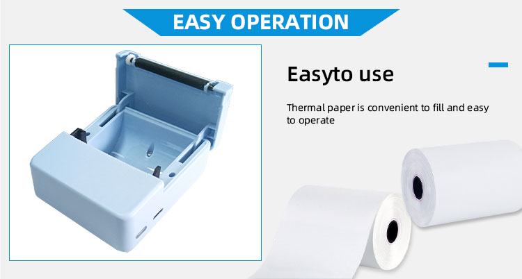 3 Inch Thermal Printer Wireless Bluetooth Bill Printer for iOS 8.0 and Newer Devices