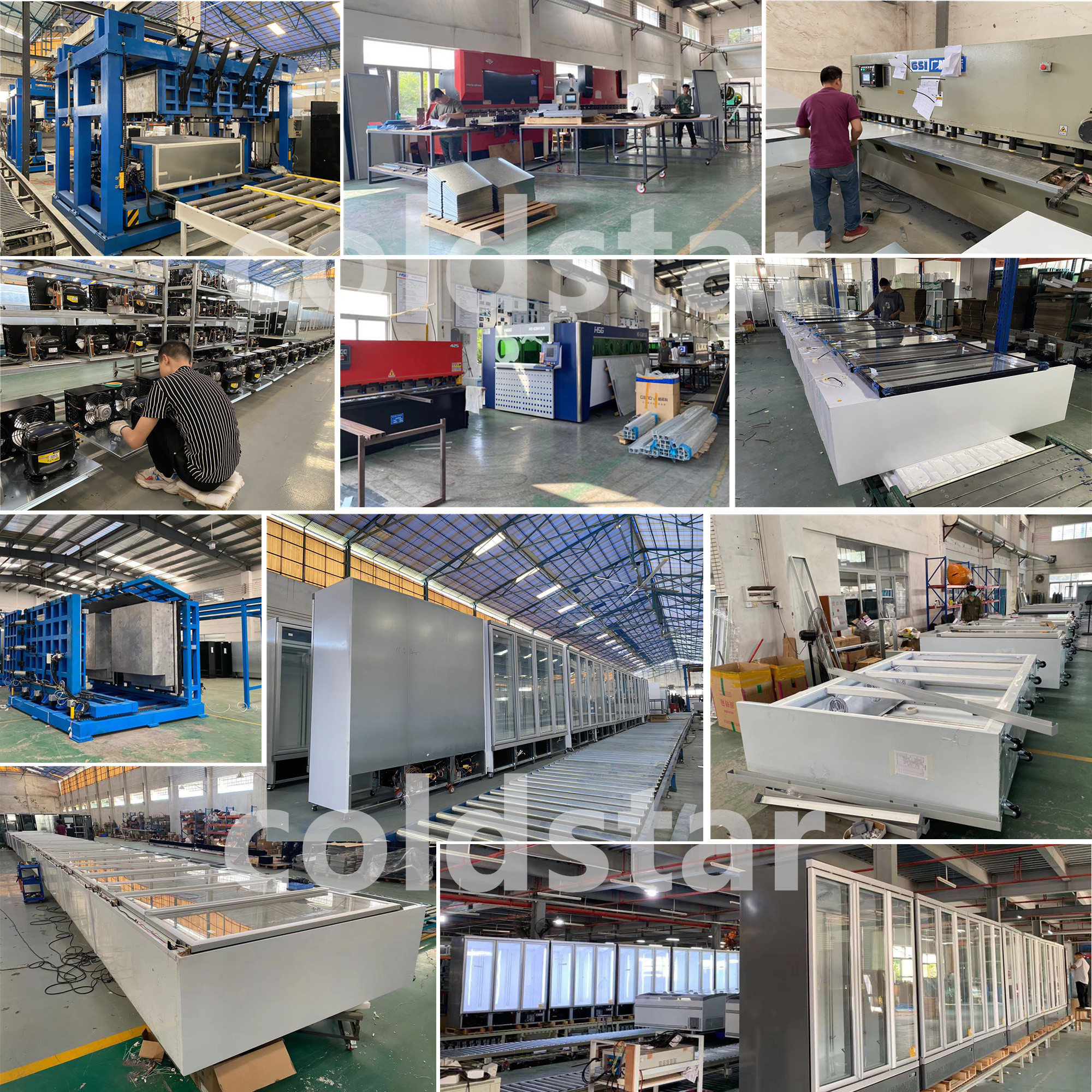 Supermarket Refrigerated Showcase Glass Door Cold Room