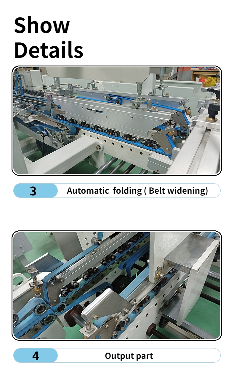 CQT 800 Cardboard/Corrugated Straight Line Box Folding and Gluing Machine with 3A PLC