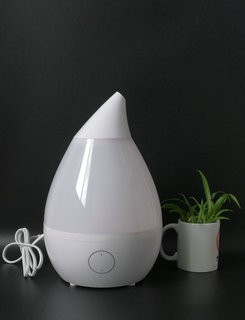Household Drop - Shaped Led Aroma Ultrasonic Humidifier PP ABS Material