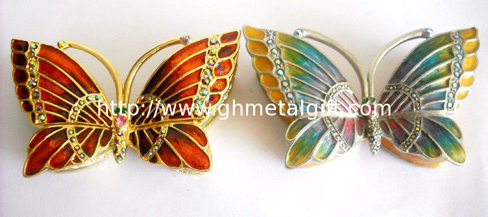 Butterfly Design Luxury Metal Jewelry Box Newest Promotional Box for Jewelry