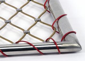 China High Strength Beauty Ferruled Stainless Steel Knotted Rope Mesh 7*19 wholesale